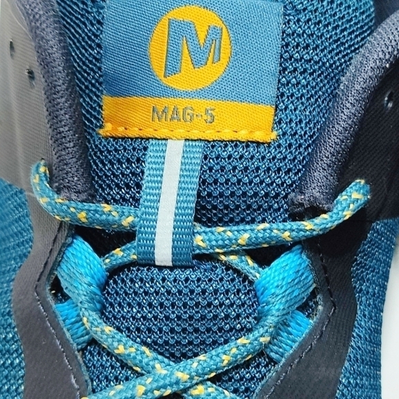 MERRELL Mag 5 Teal Blue Hiking Trail FlexConnect Vibram-Sole Men's Shoe Size 8 - Picture 4 of 10